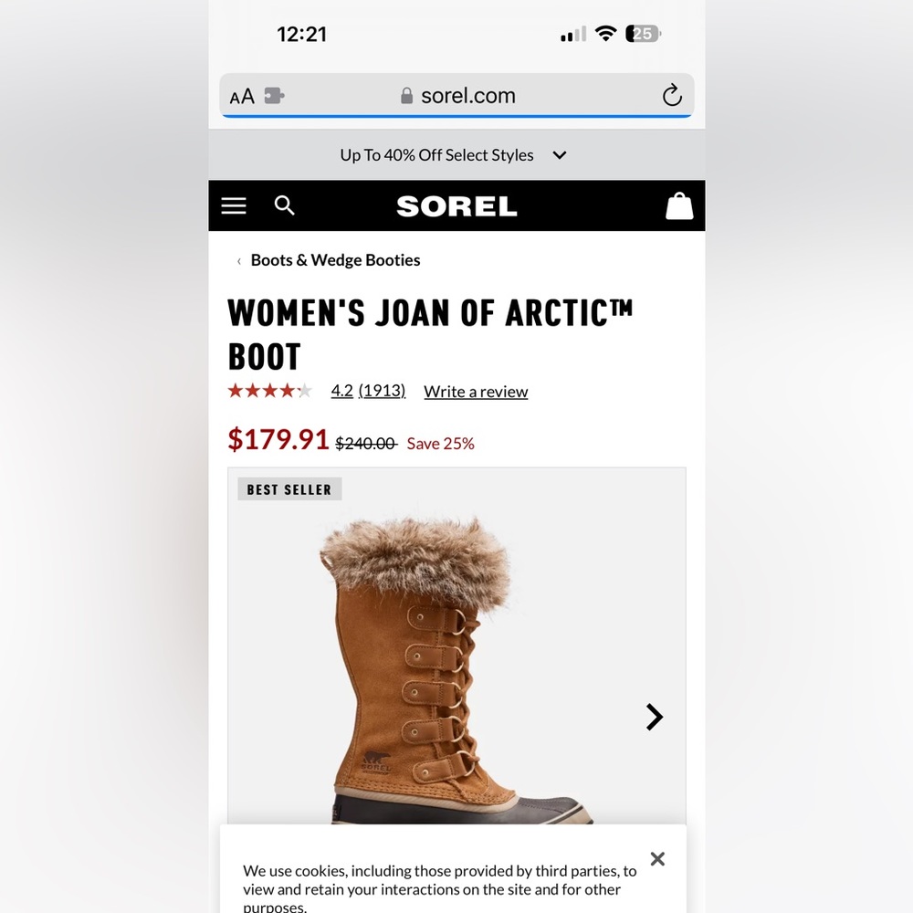 Women's Sorel Joan of Arctic snow boot